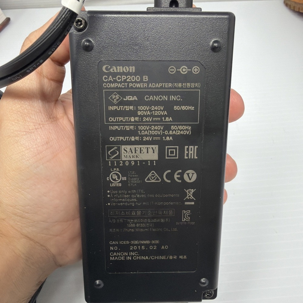 GENUINE CANON CA- CP200  B 24V  1.8A  COMPACT POWER ADAPTER
